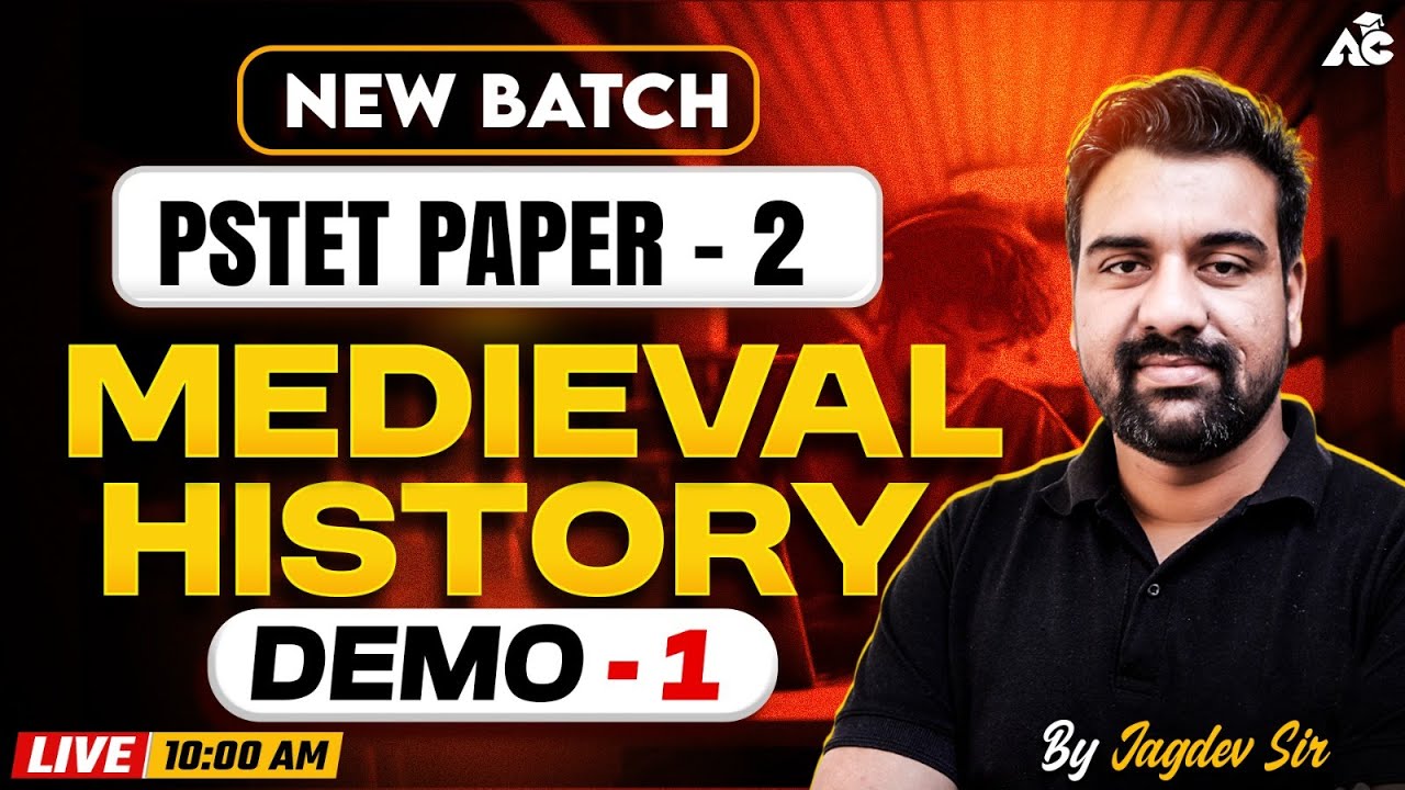 PSTET Exam Preparation 2026 | PSTET Paper 2 Medieval History | New Batch 2026 | By Jagdev Sir #1