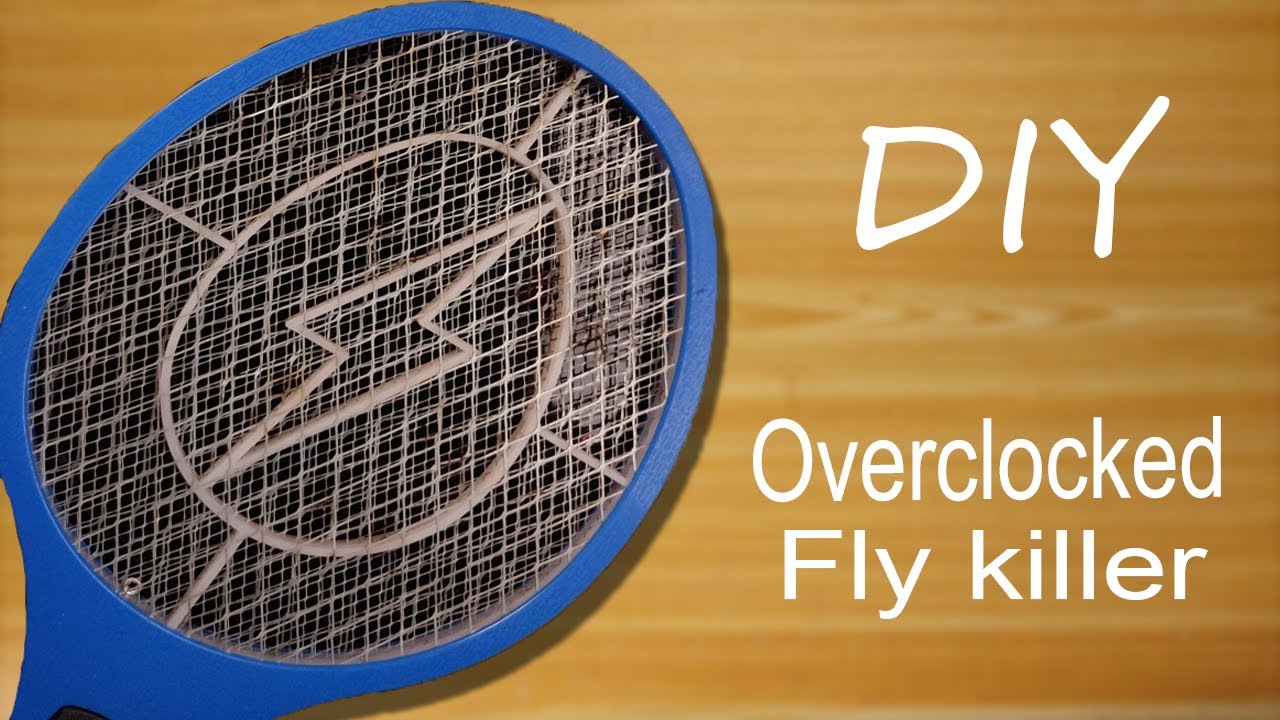 Awesome upgraded fly swatter using high voltage generator