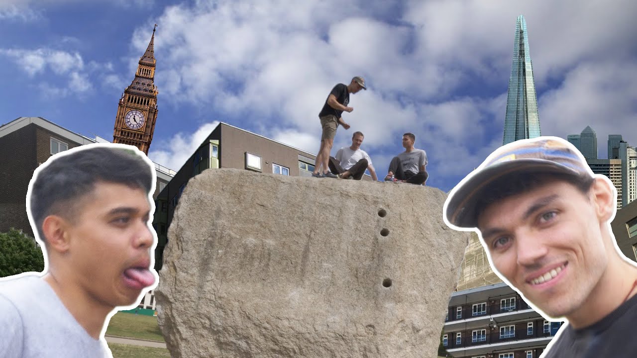 A REAL boulder in central London