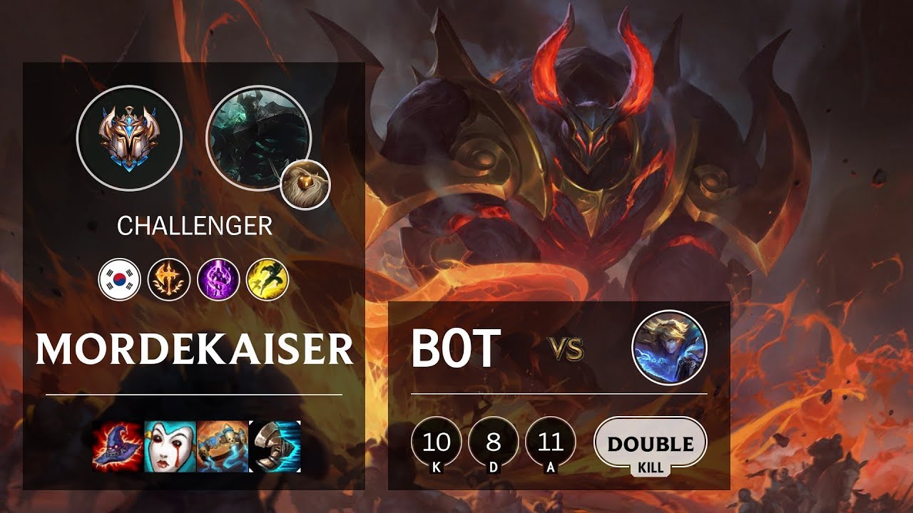Mordekaiser Bot vs Ezreal - KR Challenger Patch 10.3