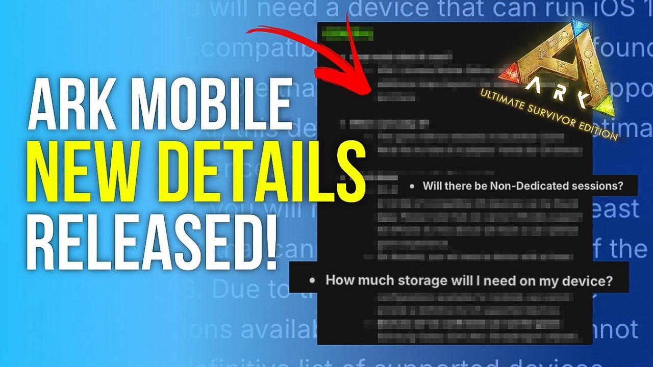 Ark Mobile Revamp Released New Details Again! Mod Support, Storage, Non Dedicated Session will Work?
