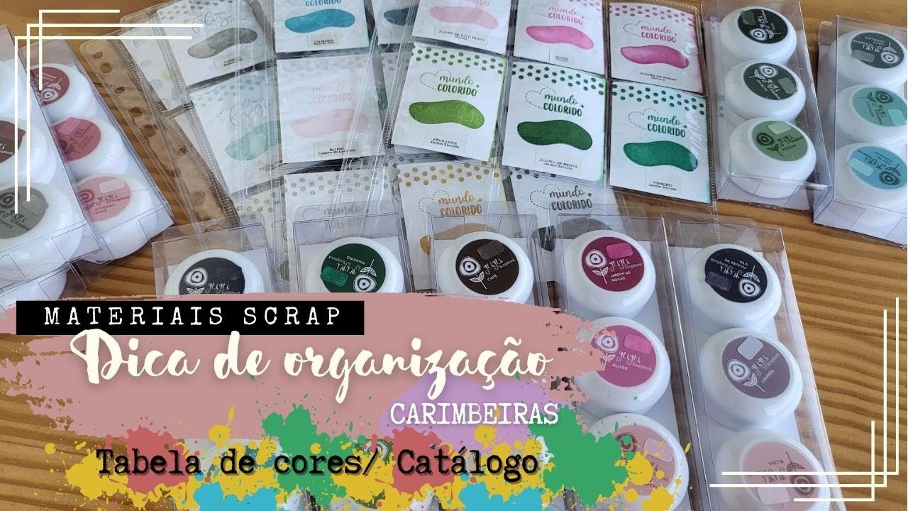 MATERIAIS SCRAP/DICAS DE ORGANIZAÇÃO| Catálogo e organização das carimbeiras de modo fácil e prático