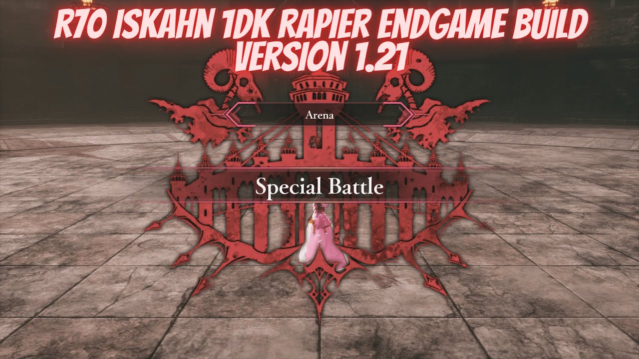 Sword Art Online Last Recollection R70 Iskahn One Down Kill Rapier Endgame Build Version 1.21