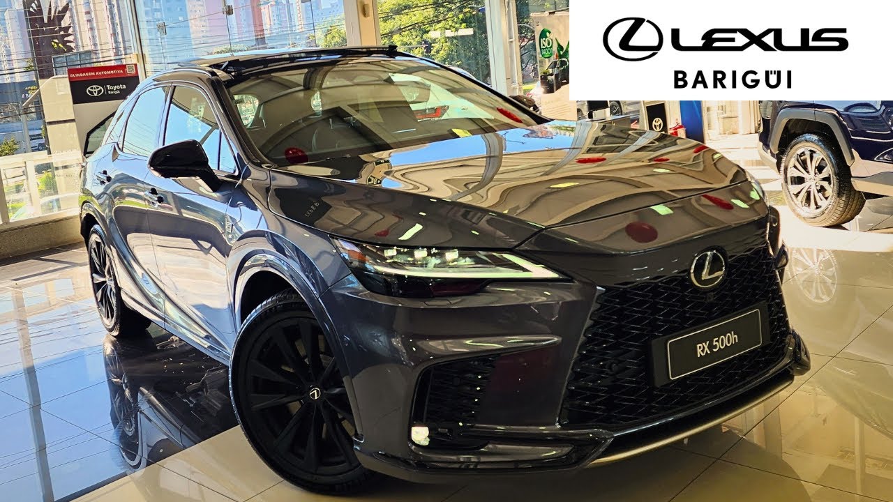 NOVO LEXUS RX 500H F-SPORT HYBRID 2024 | O SUV GRANDE HÍBRIDO COM 371 CV DETALHES DO INTERIOR