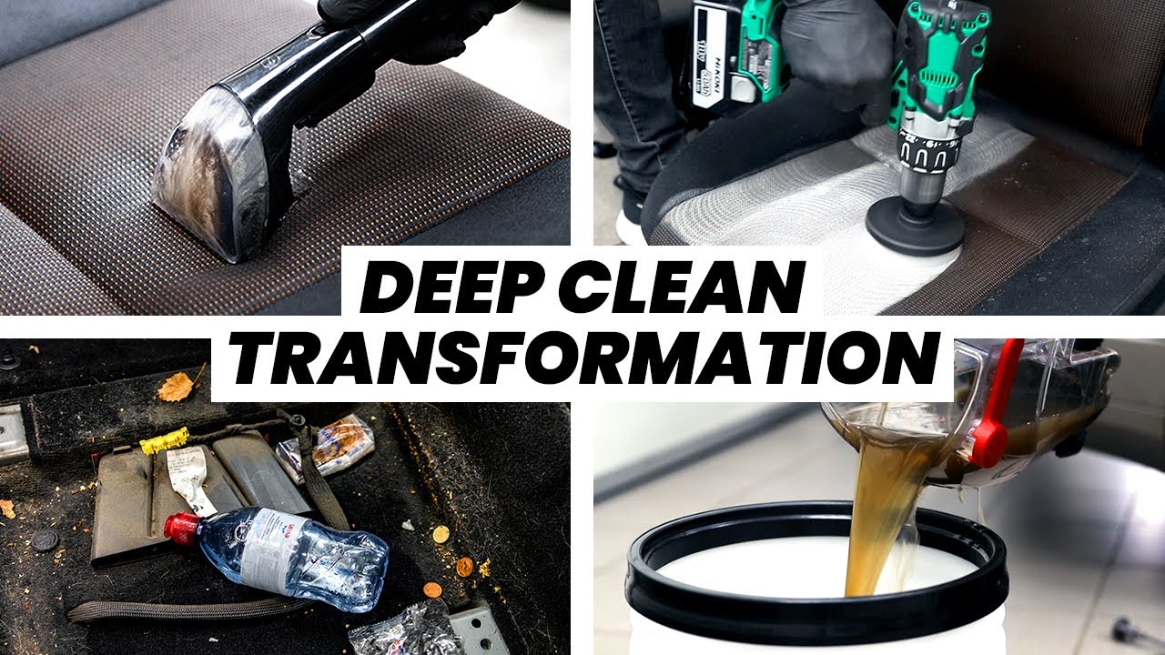 Deep Cleaning The Interior Of A DIRTY Mercedes! ASMR