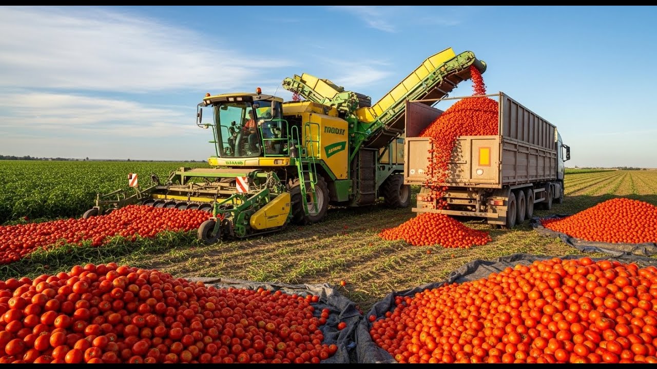 Inside the World’s Largest Tomato Processing Plant: Harvest to Canned Export (Full Process)