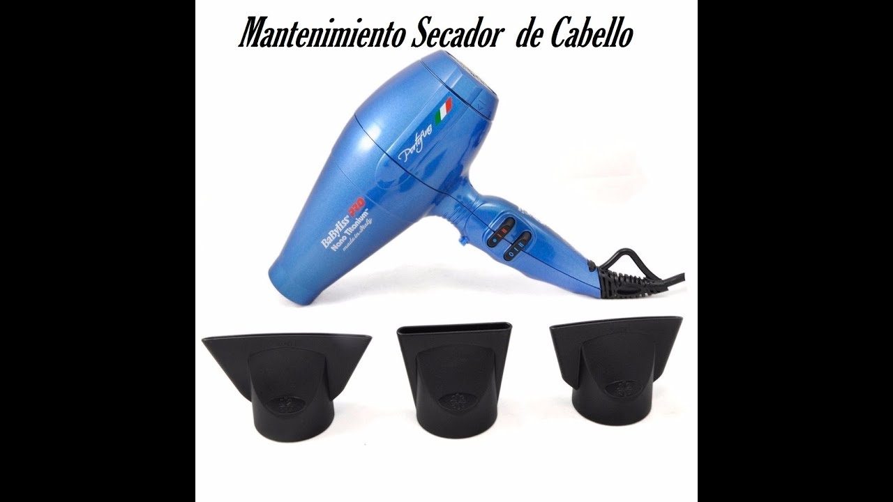 secador de cabello mantenimiento ajuste y limpieza