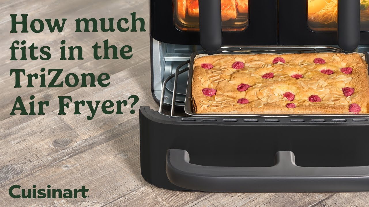 How much fits in the Tri Zone Air Fryer?