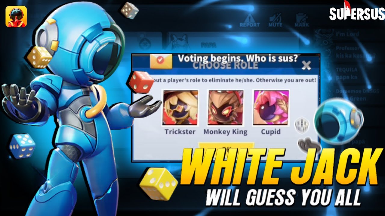 WHITE JACK WILL GUESS YOU ALL 🗿🔥 || DEMON KING GAMING || SUPER SUS || DKG ||