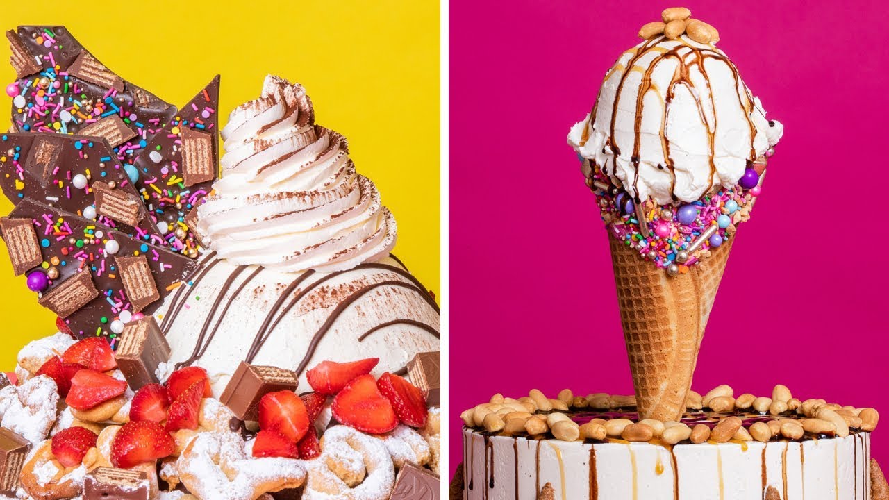 We Put WHAT On Cake!? Ice Cream, Cookies, Oh MyÖ | How To Cake It Step By Step
