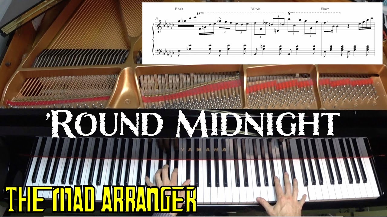 'Round Midnight by Thelonious Monk - Jazz Piano Cover by Jacob Koller with Sheet Music
