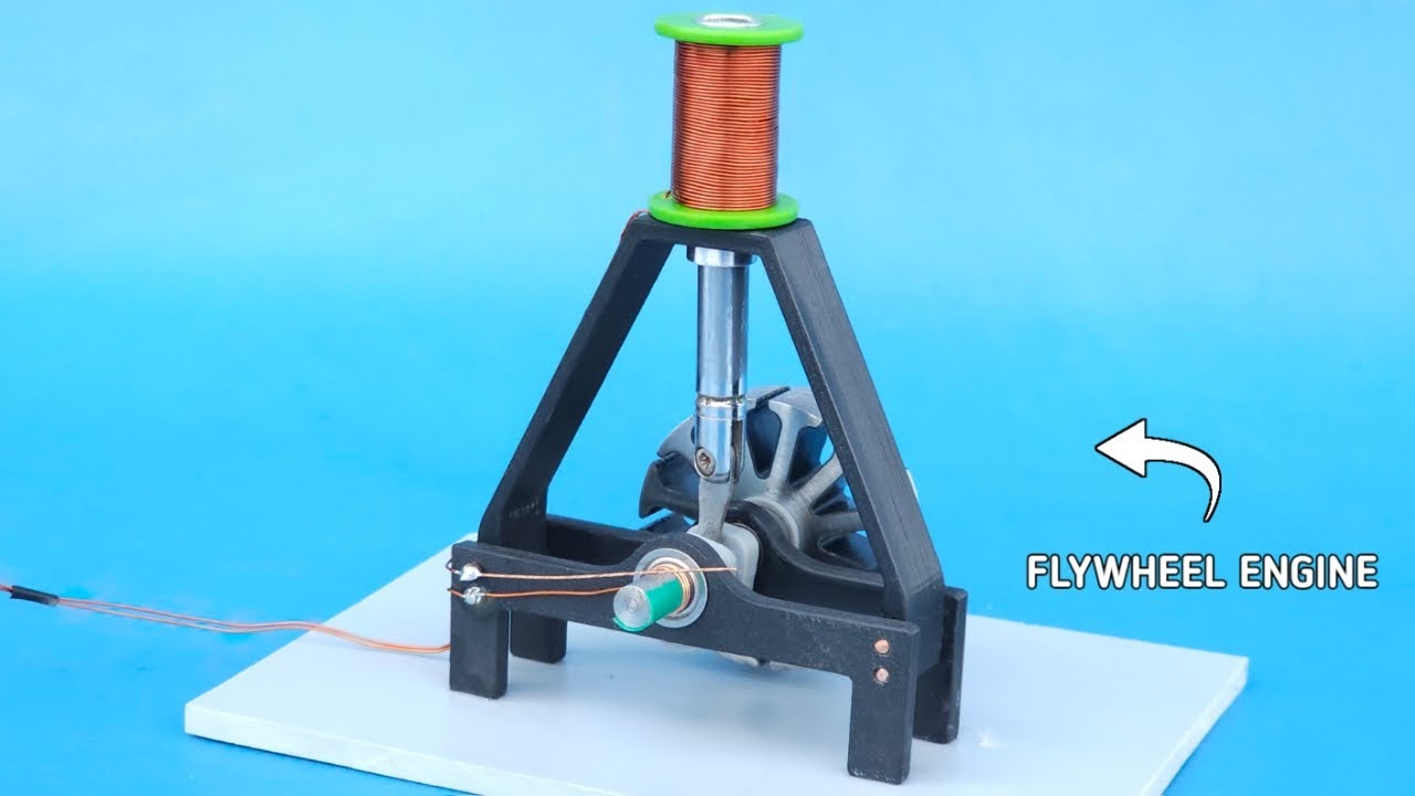 Making Flywheel Solenoid Engine
