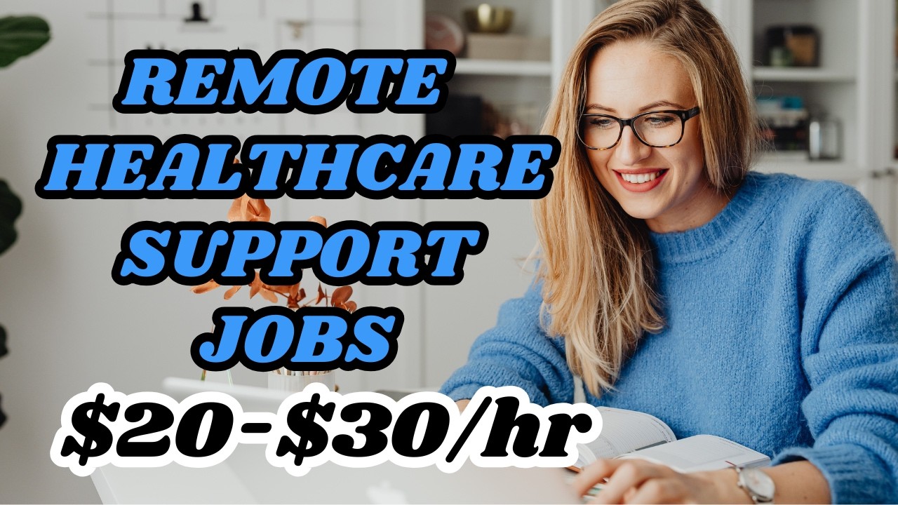 NONCLINICAL REMOTE HEALTHCARE JOBS HIRING $20-$30/HR | ONE DOES NOT REQUIRE MEDICAL EXPERIENCE