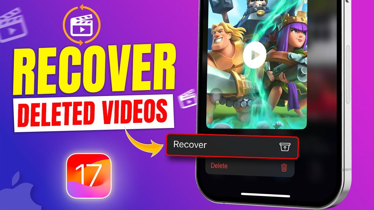 How to Recover Deleted Videos on iPhone | Recover Permanently Deleted Videos