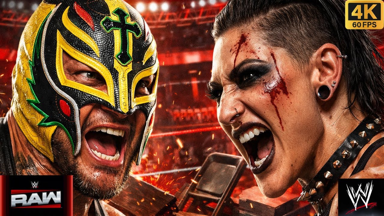 WWE Wrestling Rey Mysterio Vs Rhea Ripley Extreme Rules #wwe2k25 #wwe #games #short #shorts #gaming