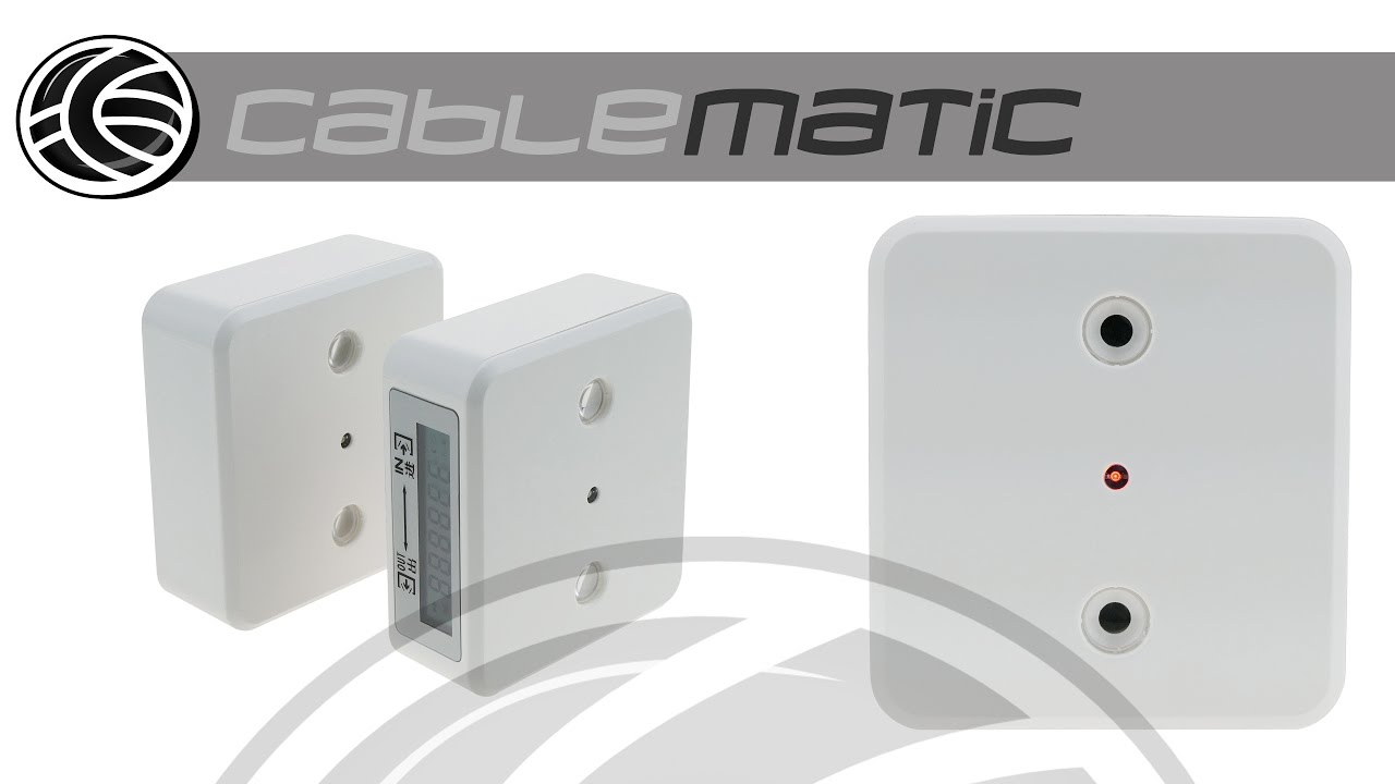 Sistema contador de personas por infrarrojos IR hasta 40m distribuido por CABLEMATIC ®