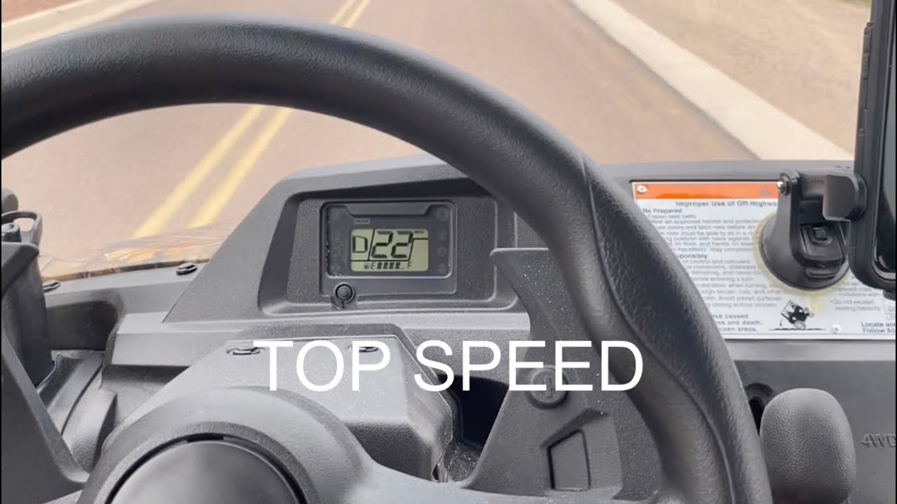 HONDA PIONEER 700-4 TOP SPEED