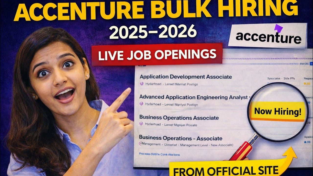 Accenture Bulk Hiring in 2026 | Live Job Openings from Official Careers Site