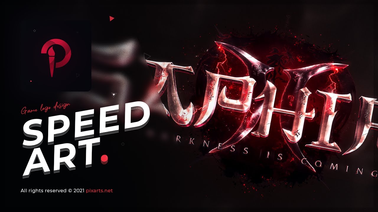 Creating EPIC GAME LOGO DESIGN "SAPHIRA" in PHOTOSHOP ● Speed Art