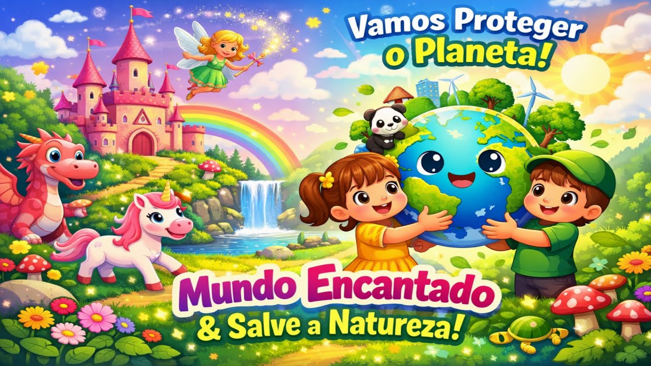 Vamos Proteger o Planeta no Mundo Encantado!