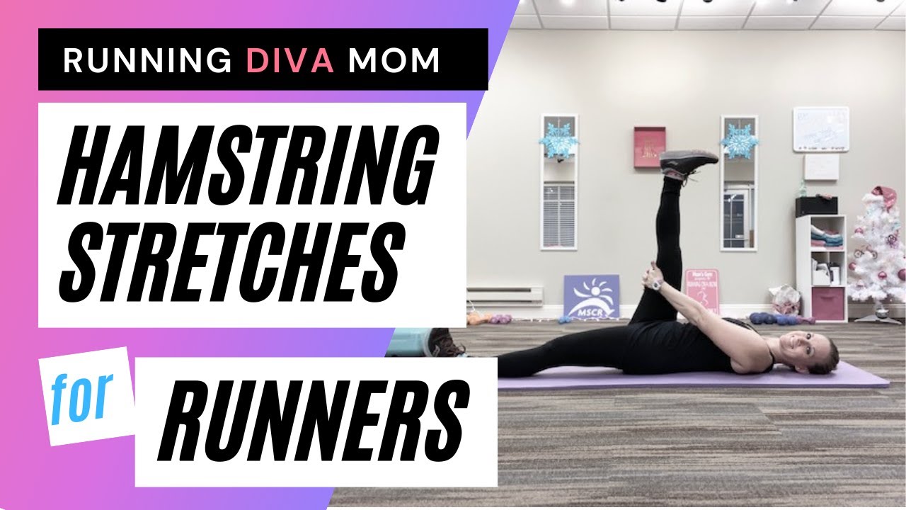 HAMSTRING STRETCHES for RUNNERS | post-run stretching routine | RUNNING DIVA MOM