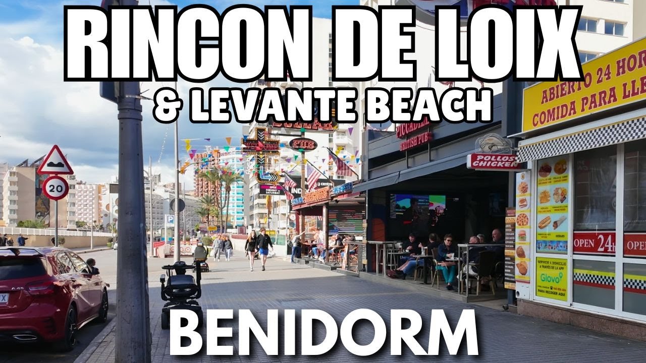 Benidorm: Busy Levante Beach & Rincon de Loix & Sunny Weather! ☀️🍹