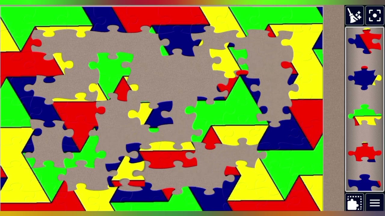 Energetic Zigzag Art🌈💥✨🧩 Colorful jigsaw puzzle 🧩//@jigsawpuzzle45 