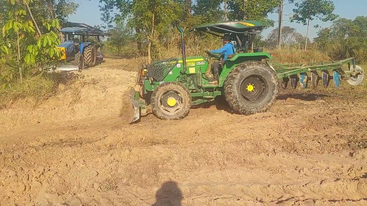 ถมสระหน่อยที่2 จอนเดียร์ 5050E แรงเหมือนเดิม🔰🔰🚜
