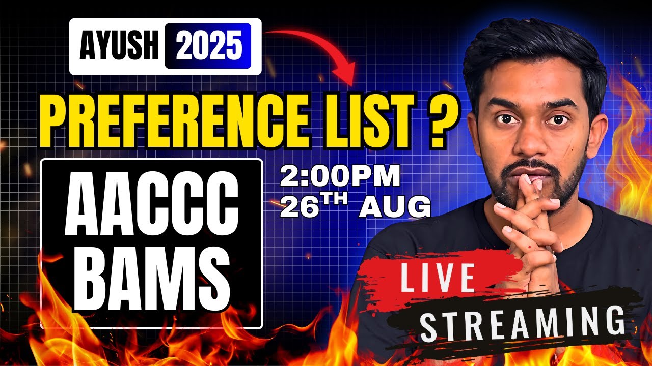 AACCC CHOICE FILLING PREFERENCE LIST ? CHALK TALK | BAMS | AYUSH COUNSELING ?