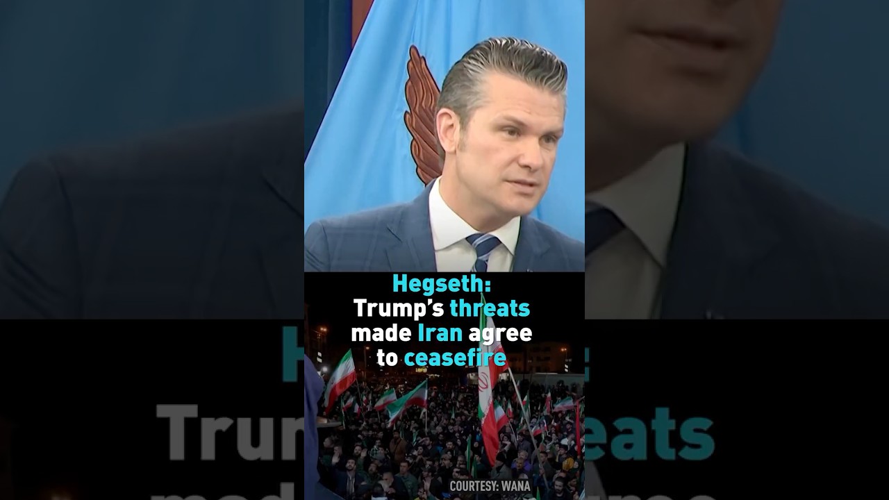 Хегсет: Угрозы Трампа заставили Иран согласиться на прекращение огня.