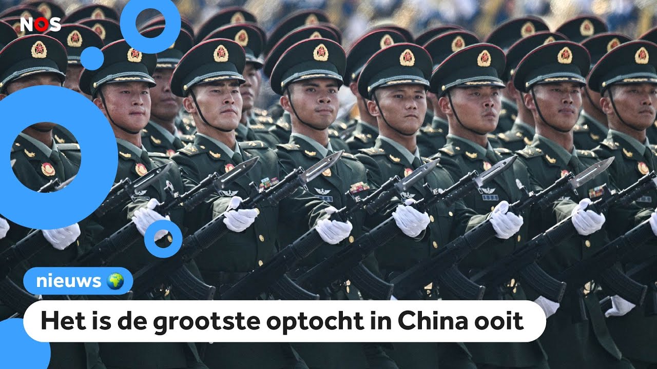 Grote militaire parade in China: 'Willen spierballen laten zien'