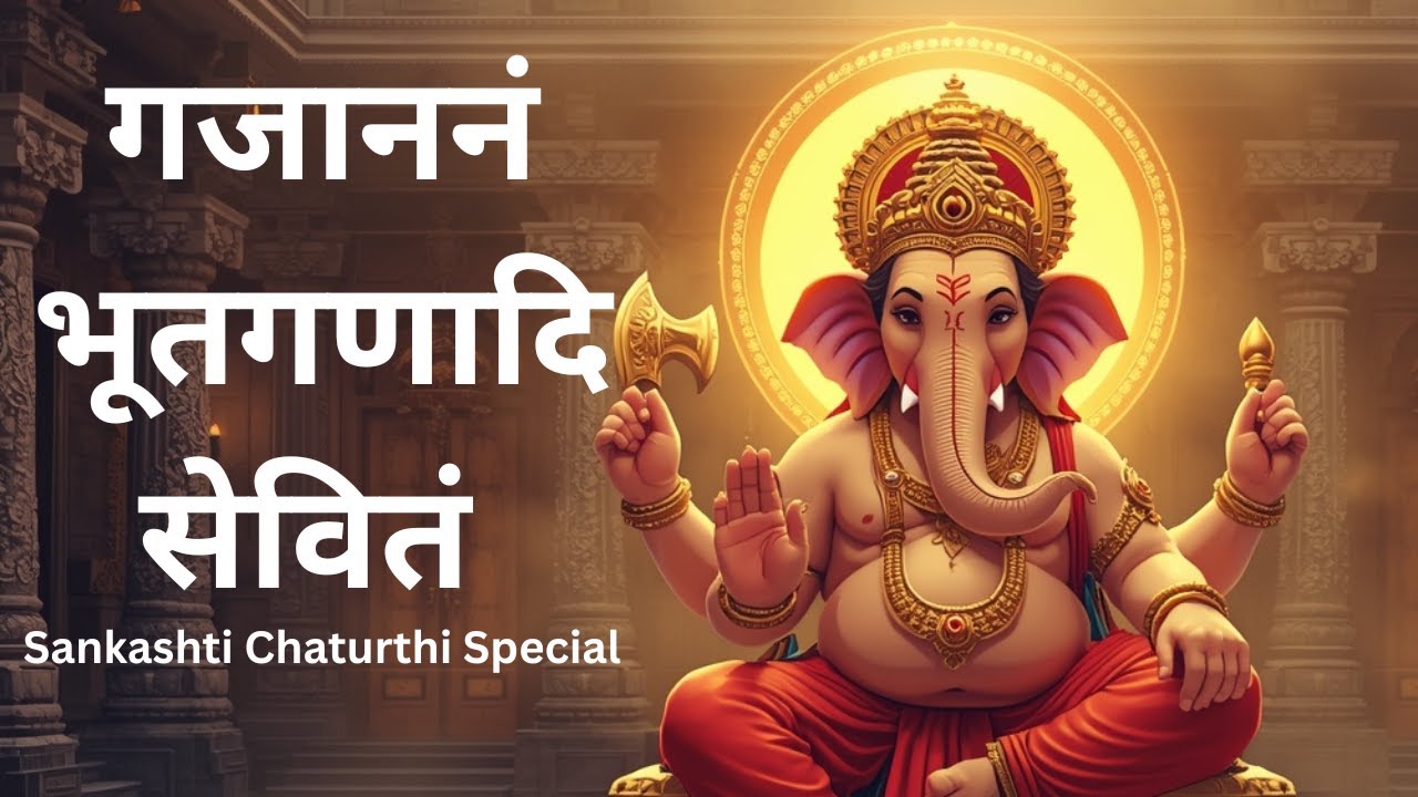 गजाननं भूतगणादि सेवितं | Powerful Ganesh Mantra | Sankashti Chaturthi Special | 24 Minutes