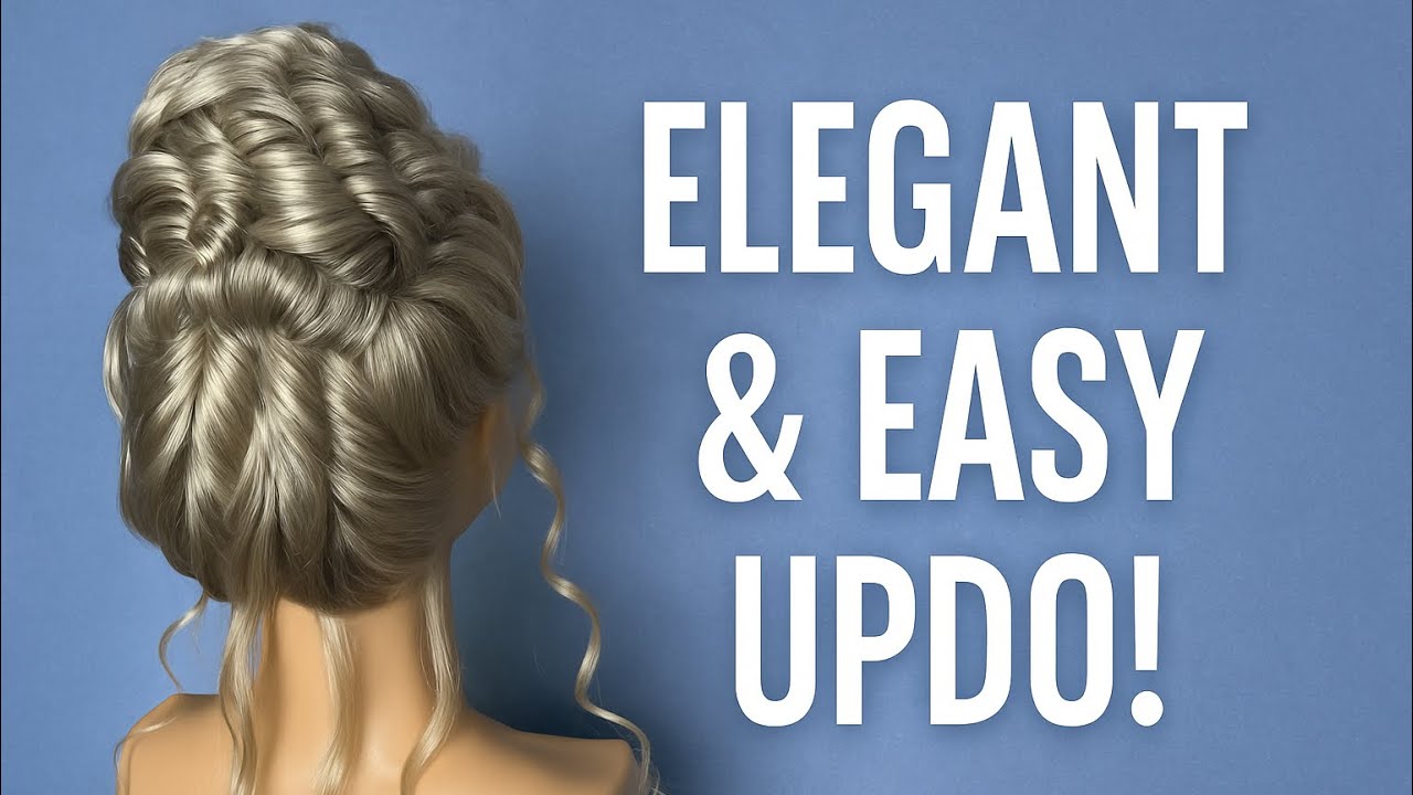 Elegant Updo Hairstyle Tutorial | Step by Step