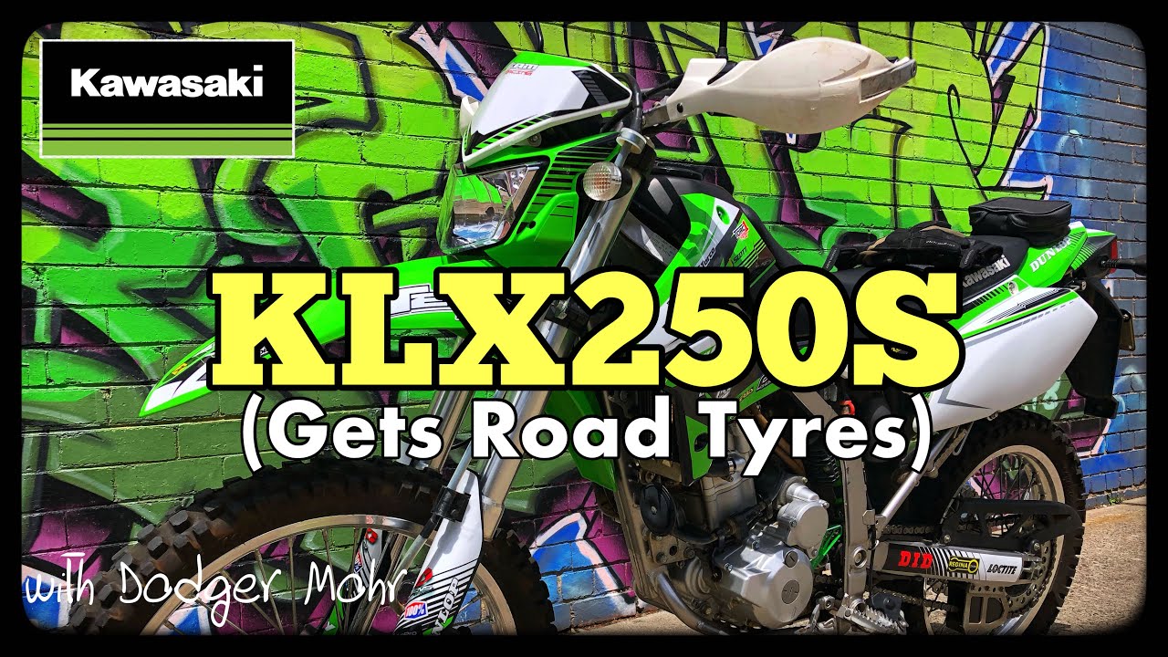 Kawasaki KLX250S - Gets Road Tyres ‘Bridgestone Battlax’