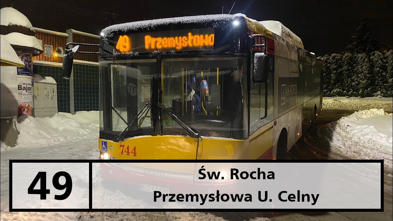 MPK Rzeszów linia 49 na trasie Św. Rocha - Przemysłowa Urząd Celny