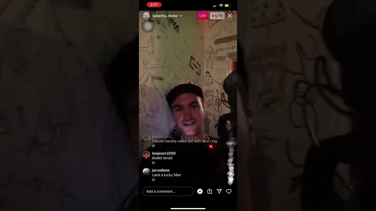 The Kid LAROI & Katarina Deme On IG LIVE ( Thousand Miles Premiere )