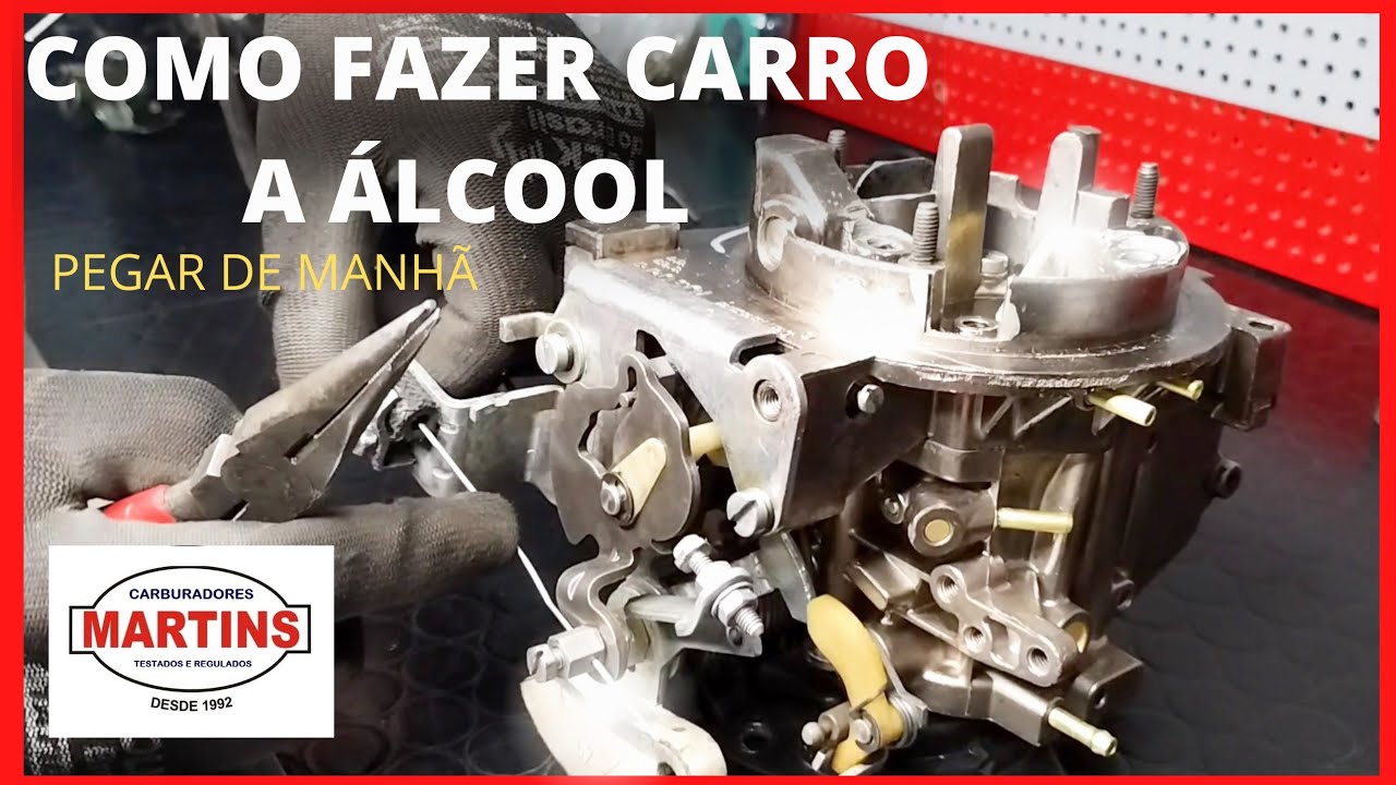 Como fazer carro carburado a álcool pegar de manhã/ como instalar o cabo do afogador/ Martins Carb.