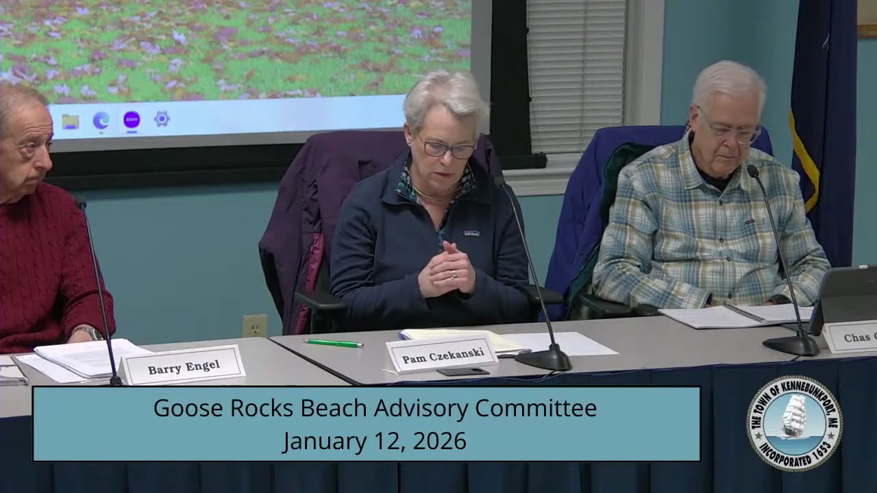 Goose Rocks Beach Advisory Committee - January 12, 2026