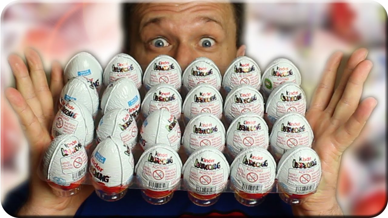 Kinder Überraschung 24 Ü-eier Unboxing (40 Jahre Die Überraschungsparty)