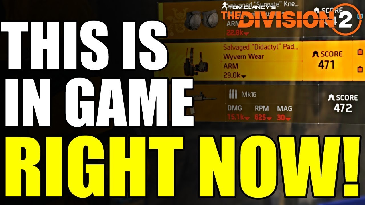 The Division 2 NEWS! LOOT 2.0 GEAR IN GAME RIGHT NOW?! AND MORE!