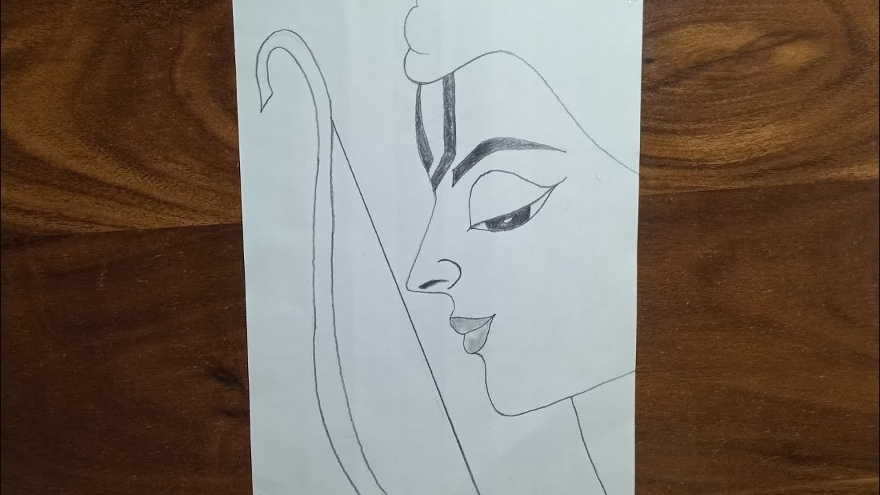 Shri ram ji Bhagwan outline pencildrawing |hindu gods pencil art |hanumanji god drawing