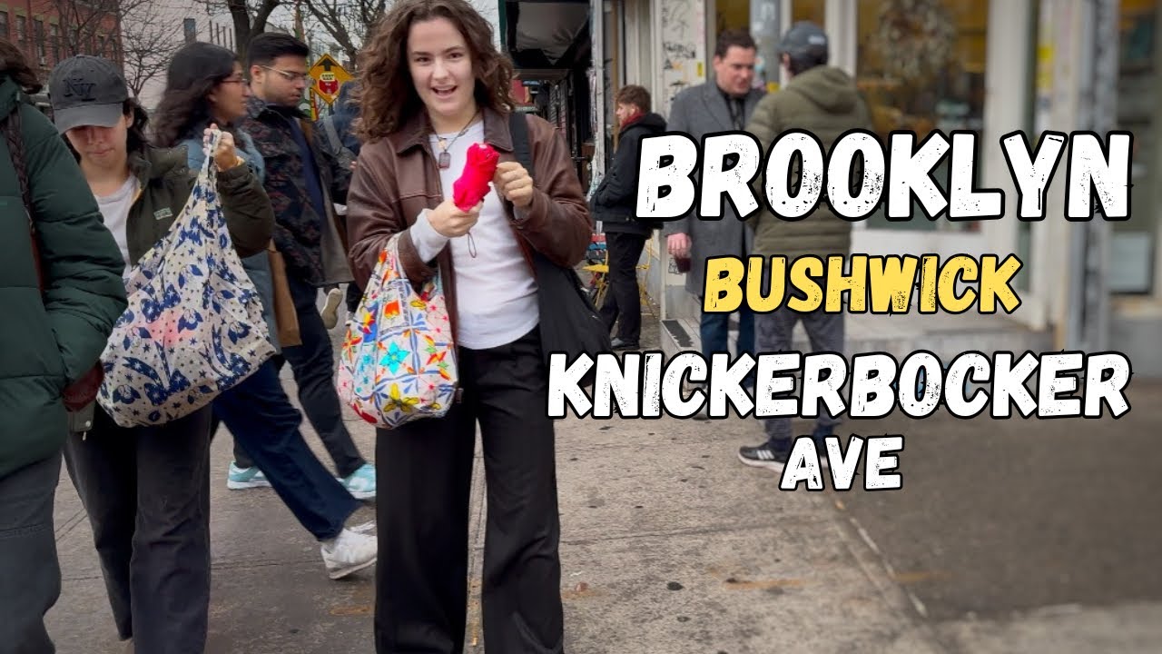 NYC Walking tour [4K] - Exploring Brooklyn Bushwick knickerbocker Ave