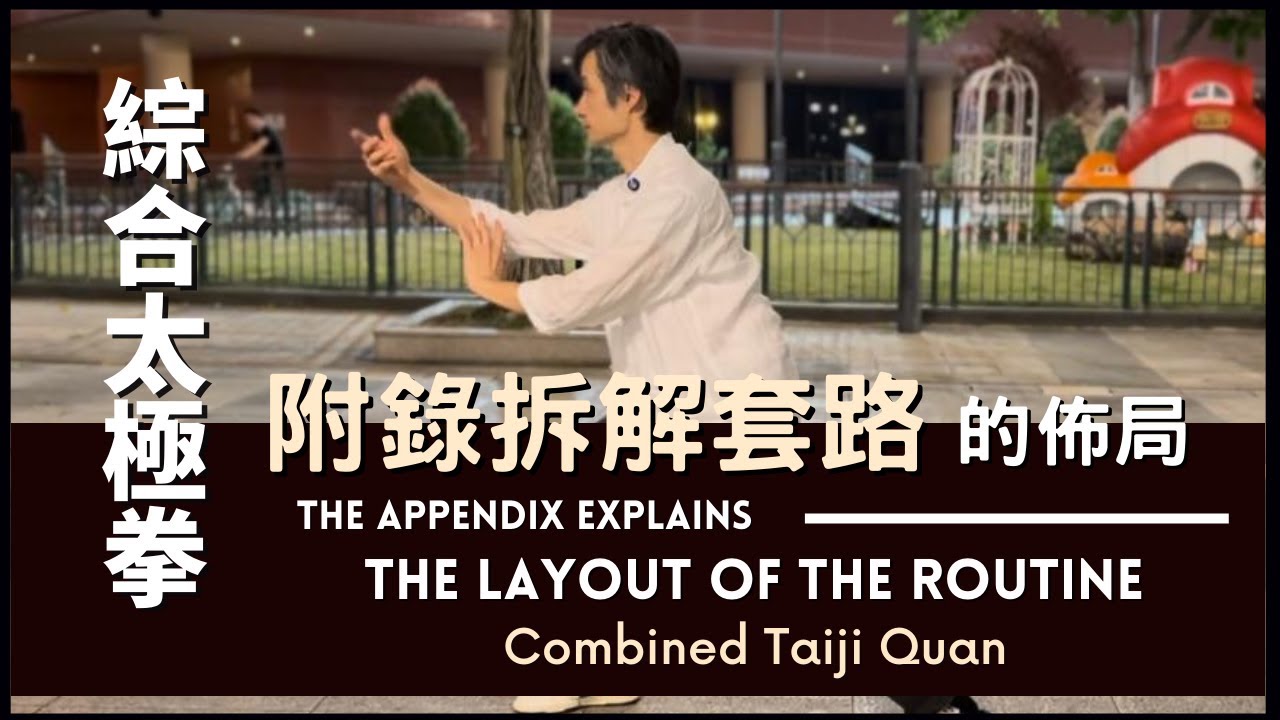 Combined Taiji Quan-The Appendix Explains the Layout of the Routine 綜合太極拳 附錄拆解套路的佈局