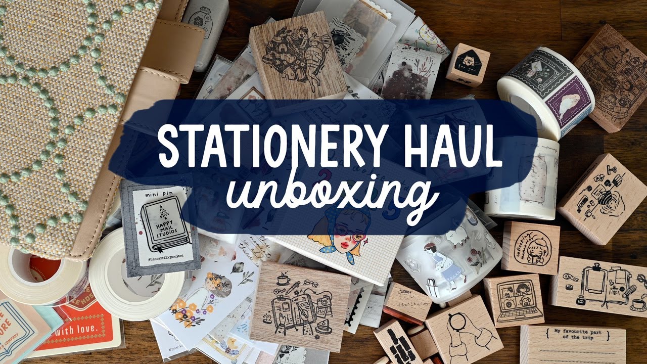 Stationery Haul Unboxing | Gift Ideas: Stamps, Stickers & Journaling Supplies