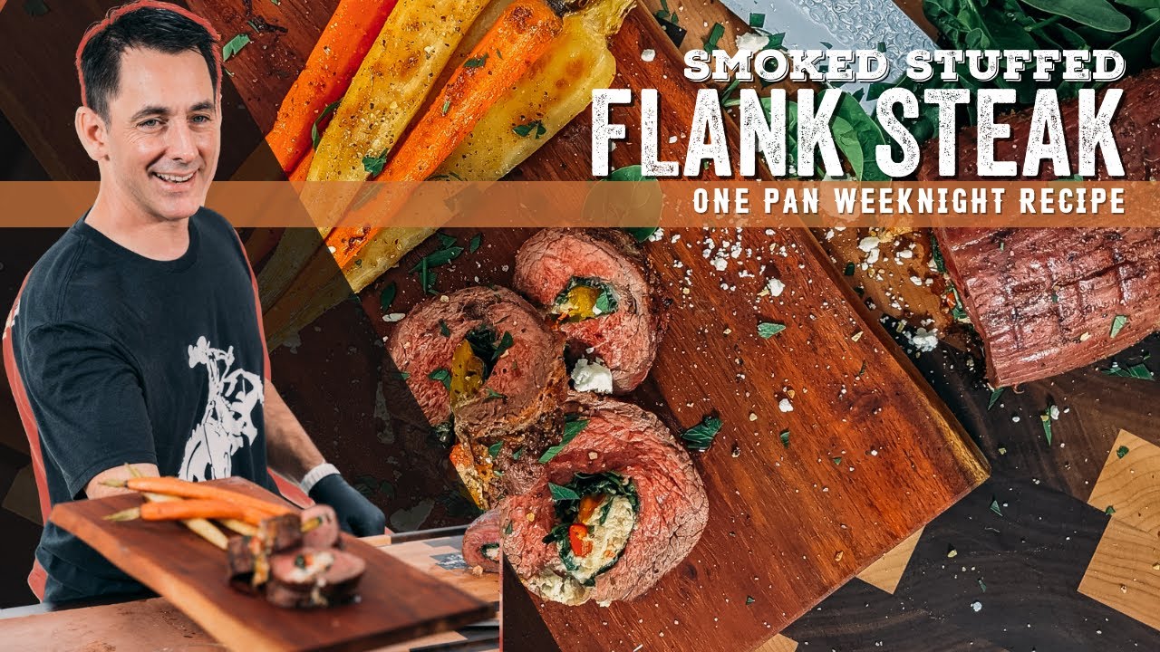 Smoked Stuffed Flank Steak Recipe