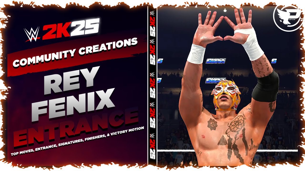 Выход Рей Феникс из WWE 2K25, лучшие приёмы, коронные приёмы, добивания и победный приём (следующ...