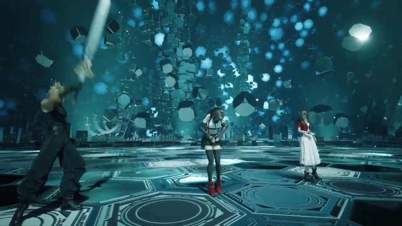 Tifa Aerith Cloud Victory Pose HD Final Fantasy VII Rebirth