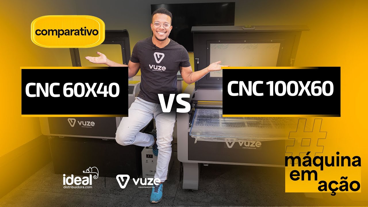 CNC 100X60 ou CNC 60X40? Qual a melhor máquina de corte e gravação para você?