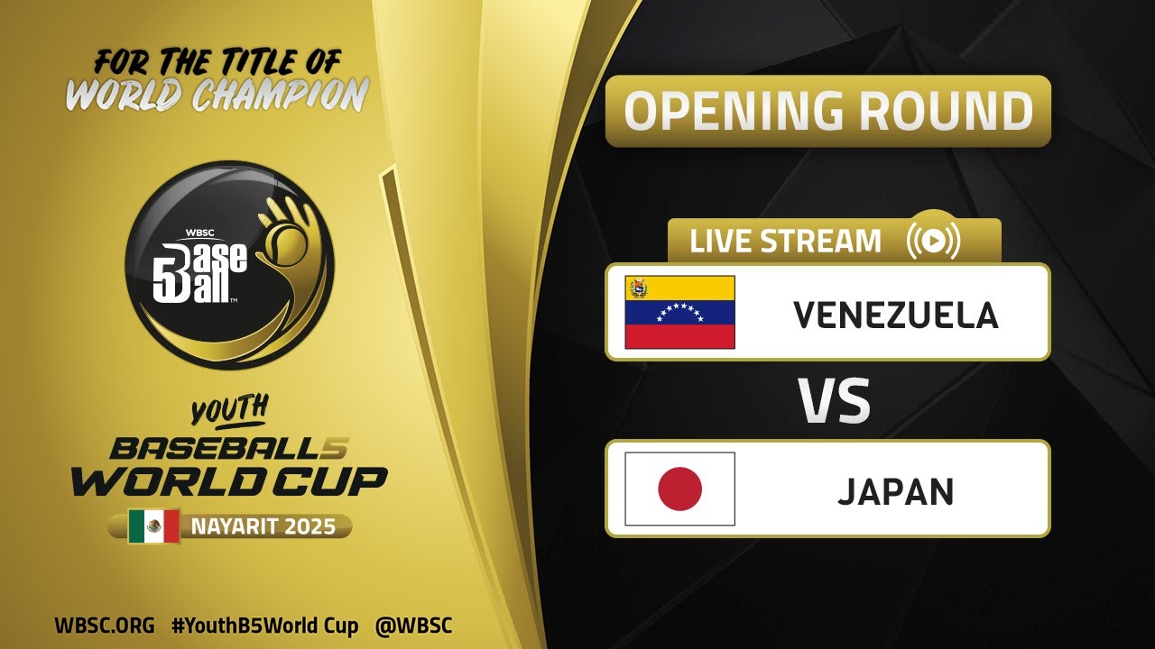 Venezuela vs Japan | Opening Round | WBSC Youth Baseball5 World Cup 2025