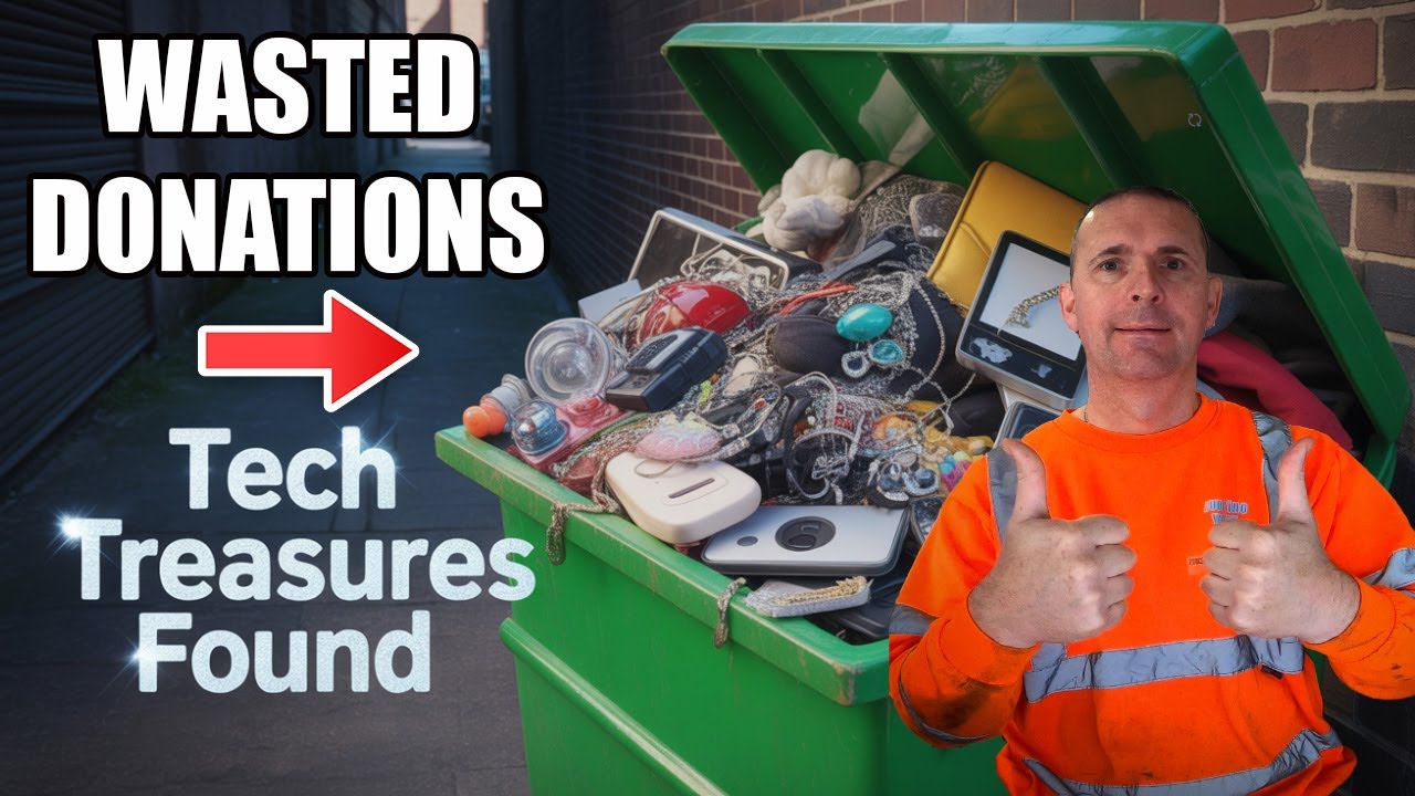 😲INSANE FINDS IN CHARITY DUMPSTERS😲 DUMPSTER DIVING UK